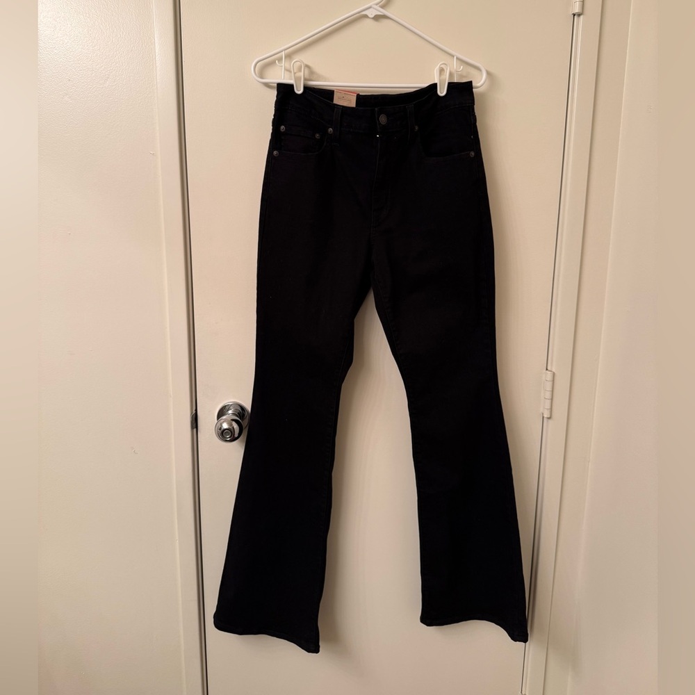 Levi's Women's Black High Rise Flare 726 Jeans Size 29 - Picture 2 of 5